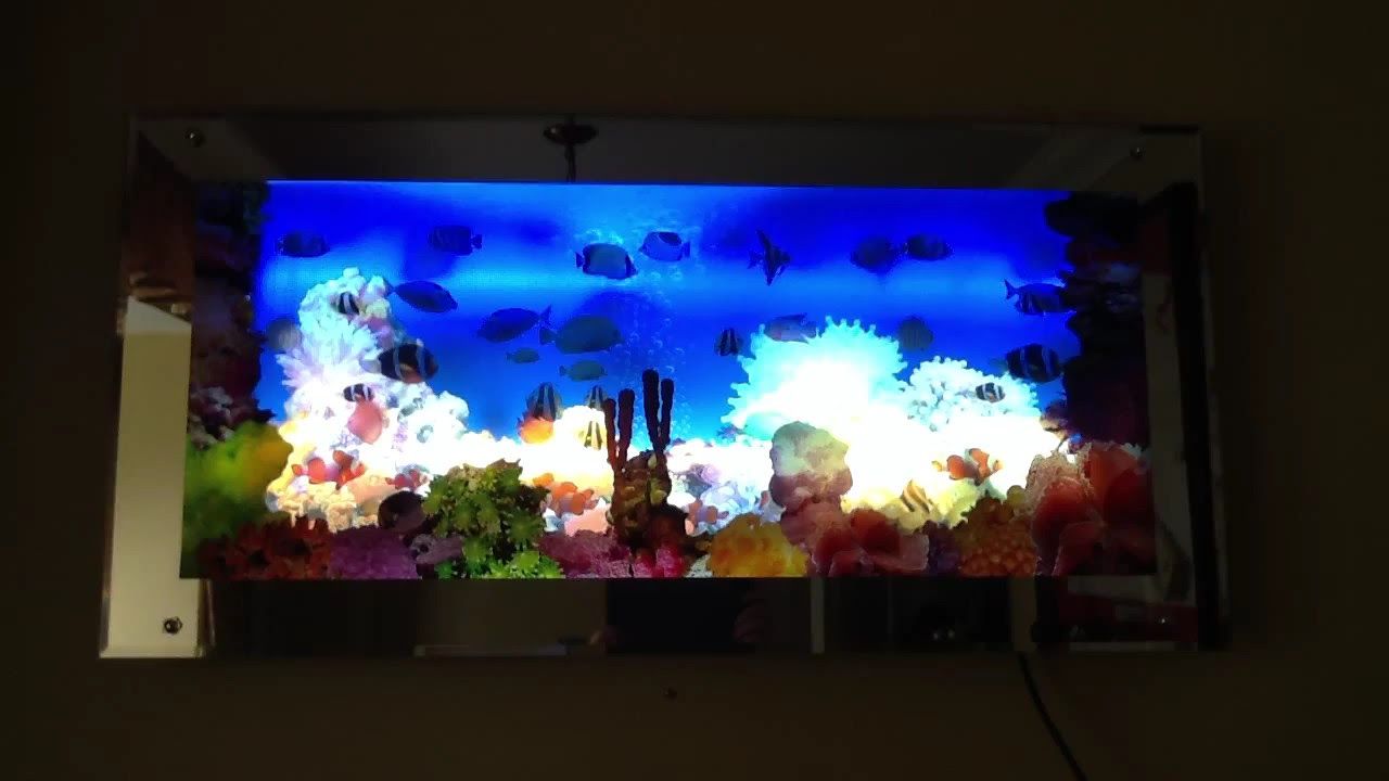 Aquarium Moving Wall Art – Youtube In 2017 Aquarium Wall Art (View 9 of 20)