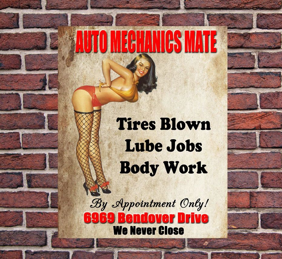 Auto Mechanics Mate Large Metal Vintage Style Tin Sign Garage Workshop Intended For Best And Newest Mechanics Wall Art (View 2 of 20)