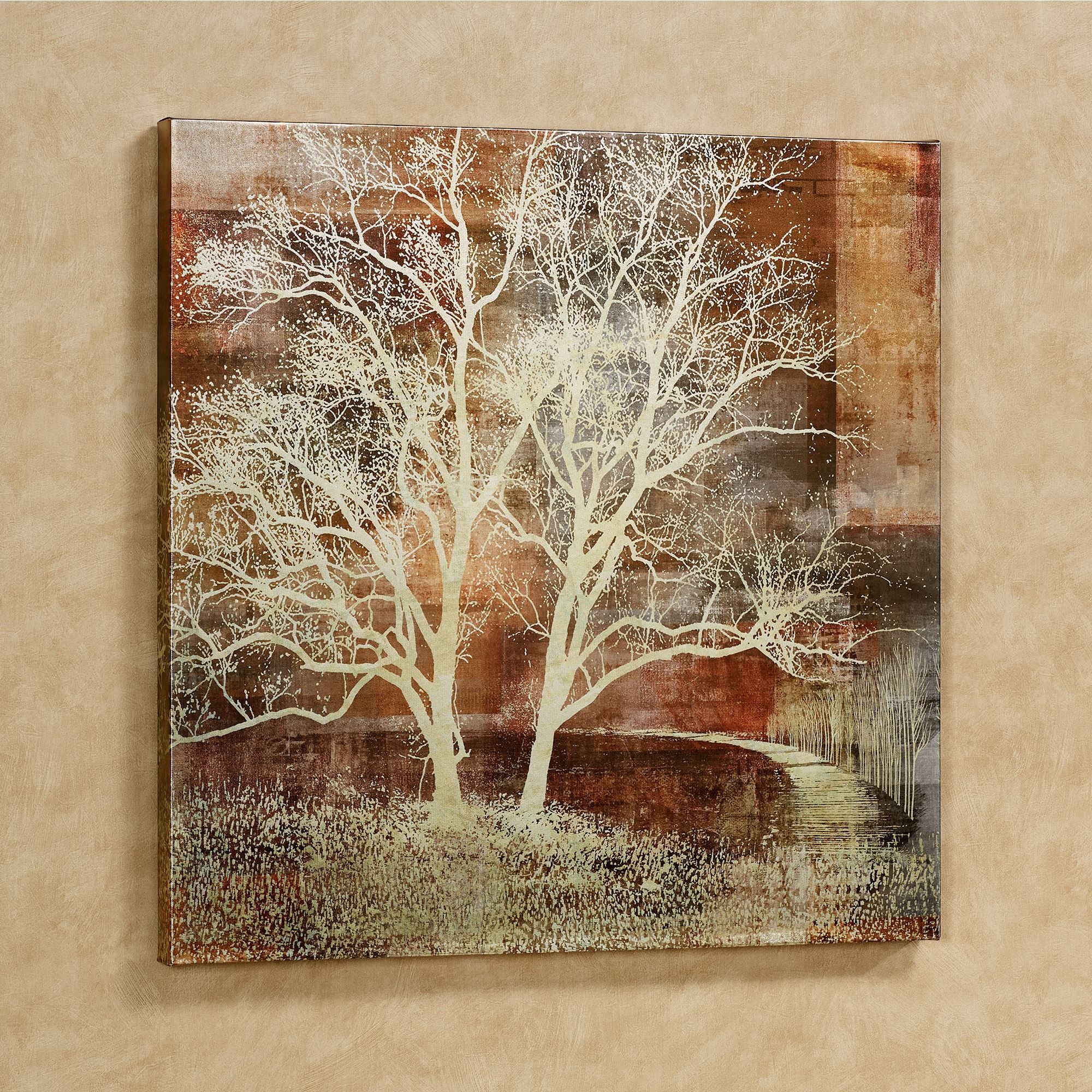 Autumn Silhouette Tree Canvas Wall Art With Latest Silhouette Wall Art (View 14 of 20)
