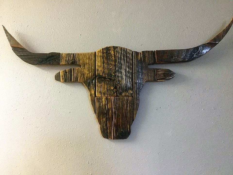 Barn Wood Longhorn Steer Wall Art | Wood Art, Wood, Barn Wood Intended For Most Popular Long Horn Wall Art (View 17 of 20)