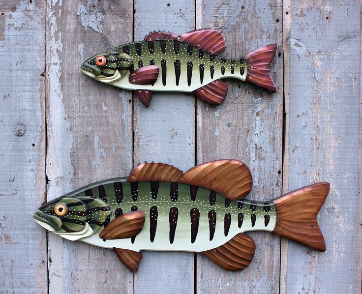 Bass Wall Art, 32" Smallmouth Bass, Lodge Decor, Wood And Metal Fish Intended For Newest The Bassist Wall Art (View 13 of 20)
