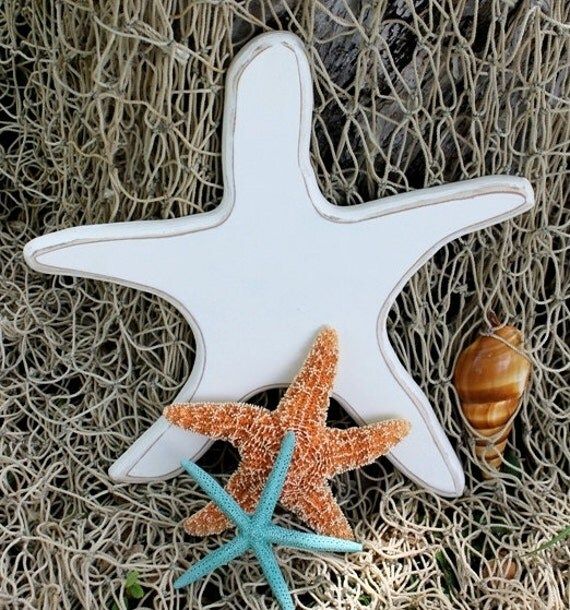 Beach Wooden Starfish Wall Art Sign Gulf Ocean2rustynails With Most Popular Starfish Wall Art (View 12 of 20)