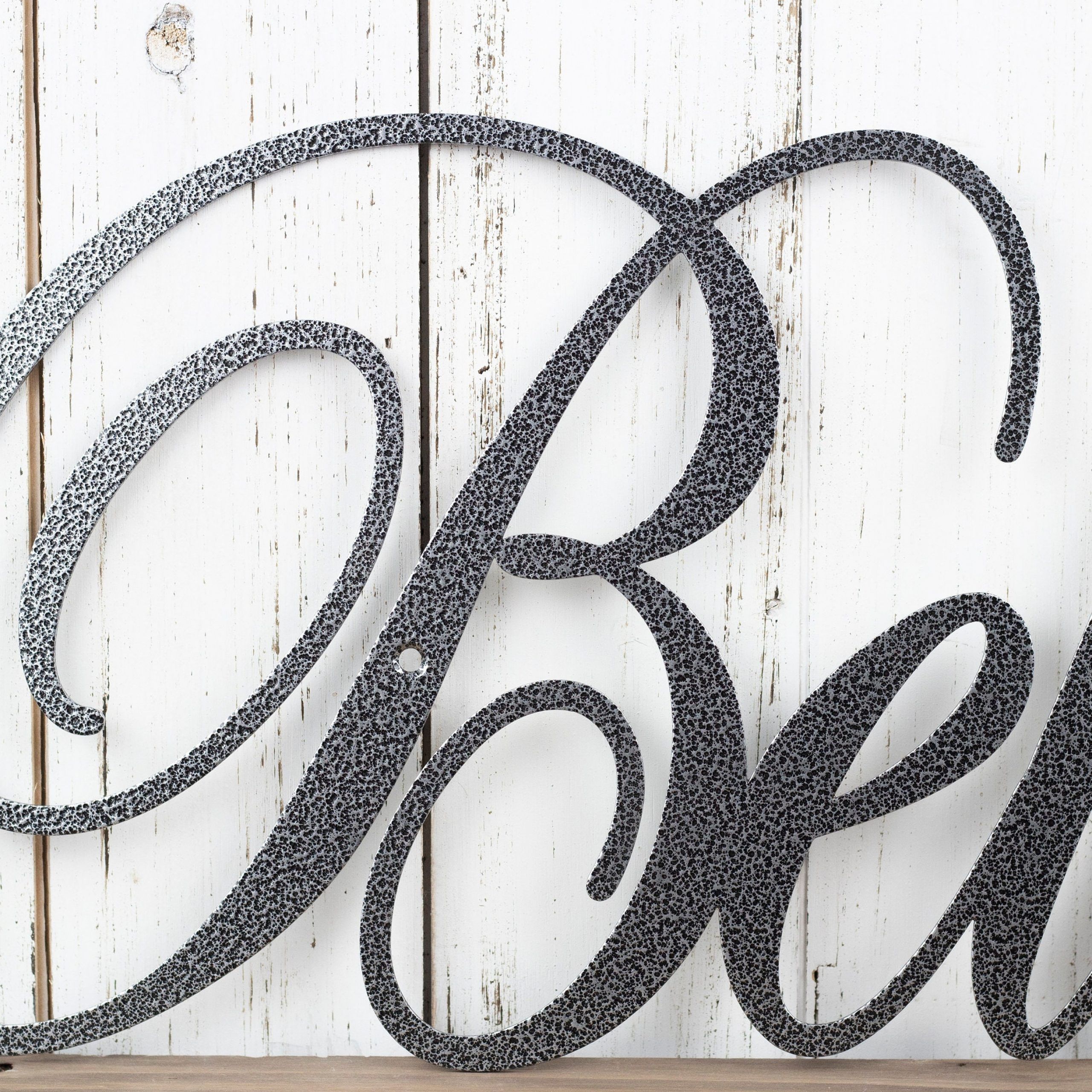 Believe Metal Sign | Metal Wall Art | Christmas Decor | Metal Wall Intended For Most Up To Date Nickel Metal Wall Art (Gallery 19 of 20)