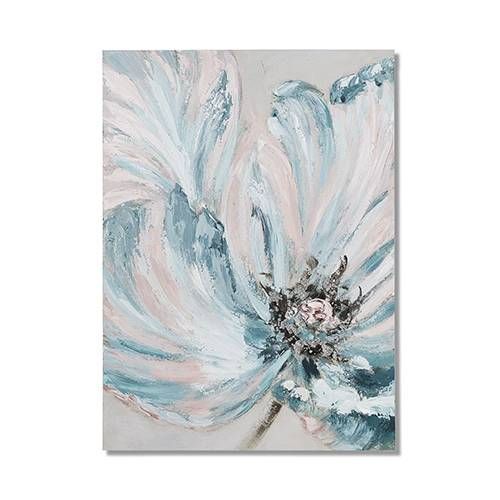Bloom Canvas Silver Grey Flower | Flower Wall Art, Mirror Wall Art With Newest Silver Flower Wall Art (View 15 of 20)