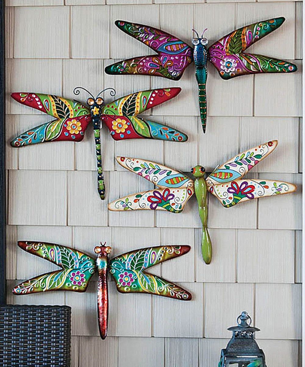 Boho Dragonfly Wall Art Set | Zulily | Dragonfly Wall Art, Dragonfly With Regard To Best And Newest Dragonflies Wall Art (View 1 of 20)