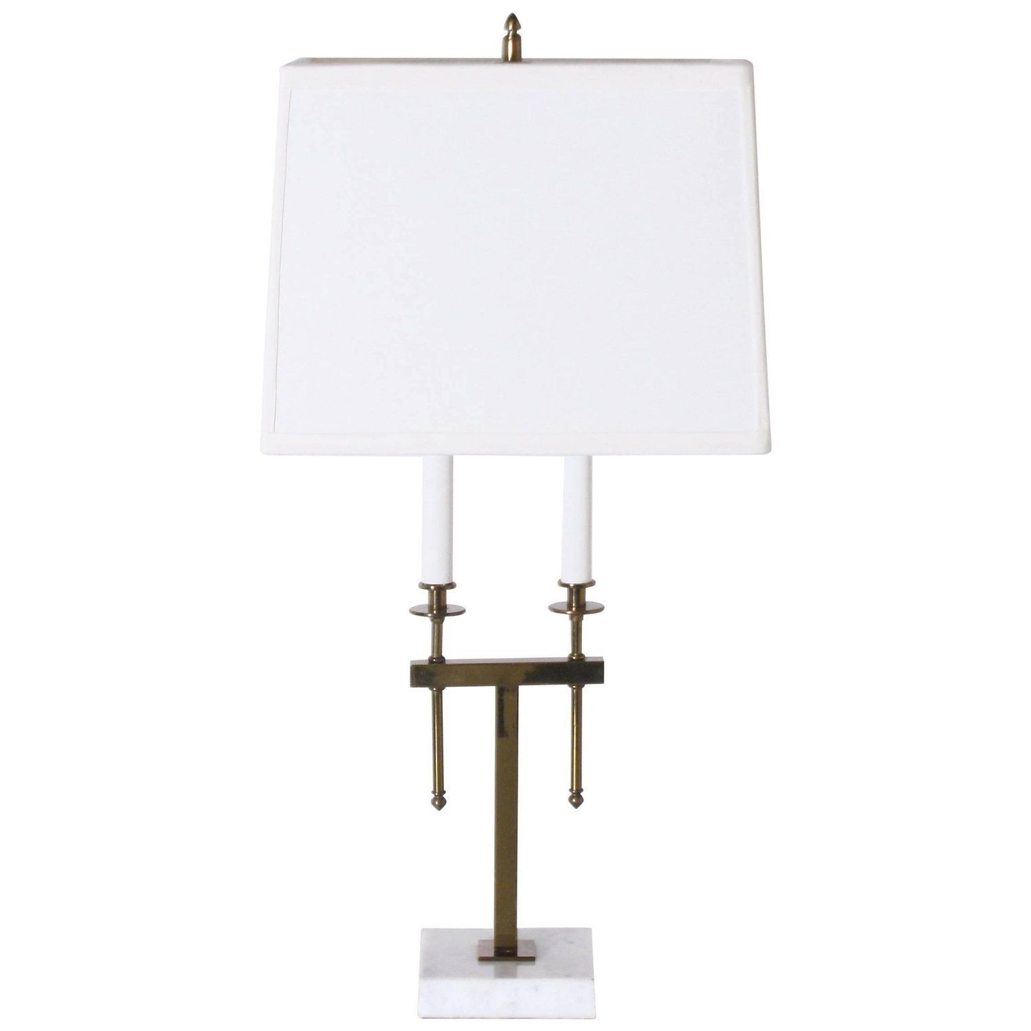 Brass And Marble Stiffel Lamp In The Style Of Tommi Parzinger, Circa Intended For Most Recently Released Stiffel Wall Art (View 13 of 20)
