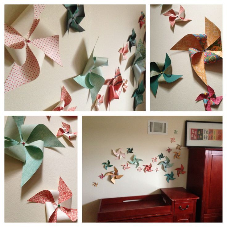 Bright, Colorful Diy Pinwheel Wall Art Using This Tutorial: Http Intended For Most Popular Pinwheel Wall Art (View 2 of 20)