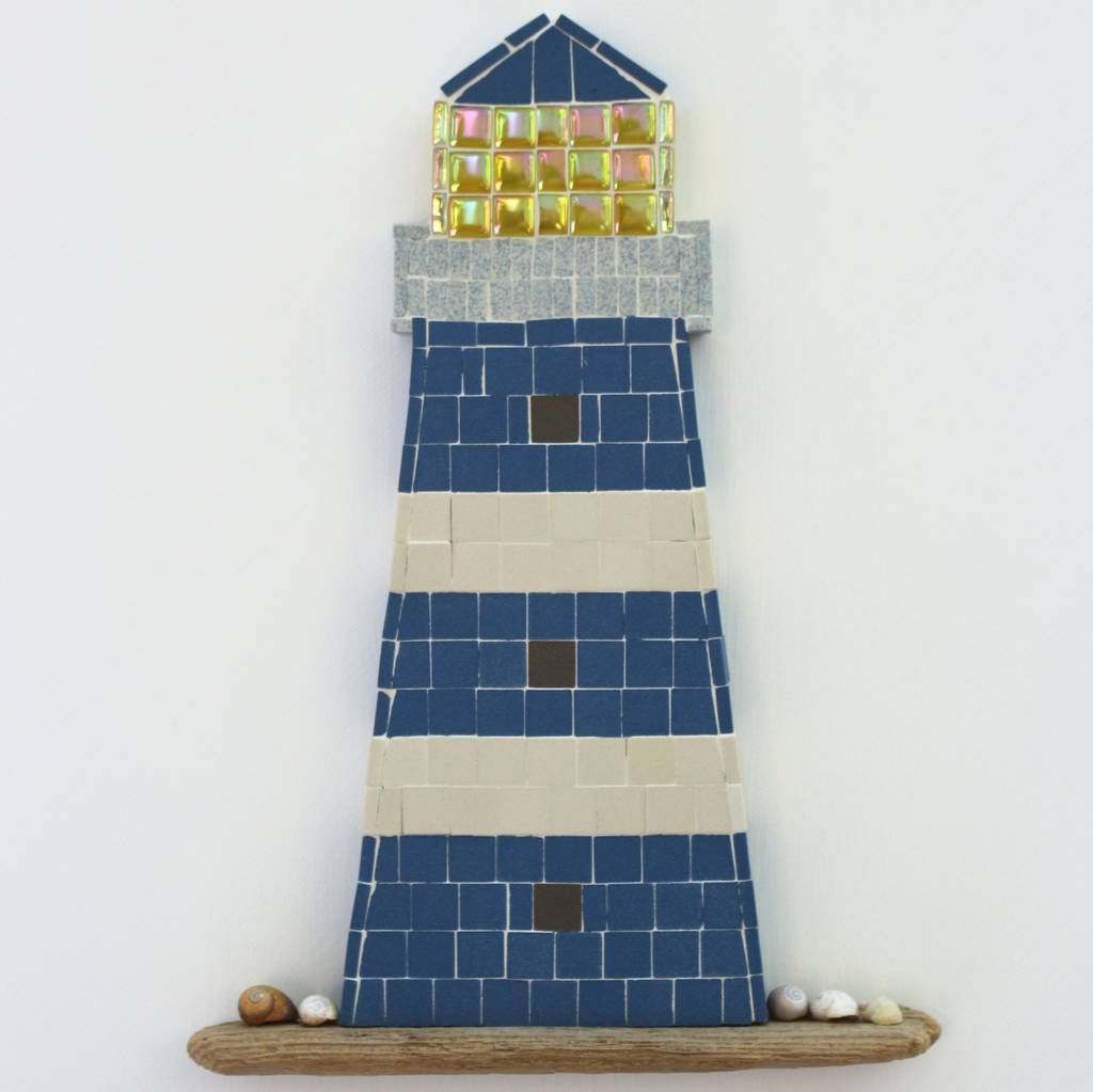 Bright Lights Lighthouse Coastal Mosaic Wall Artrana Cullimore Within Most Recently Released Lighthouse Wall Art (View 18 of 20)