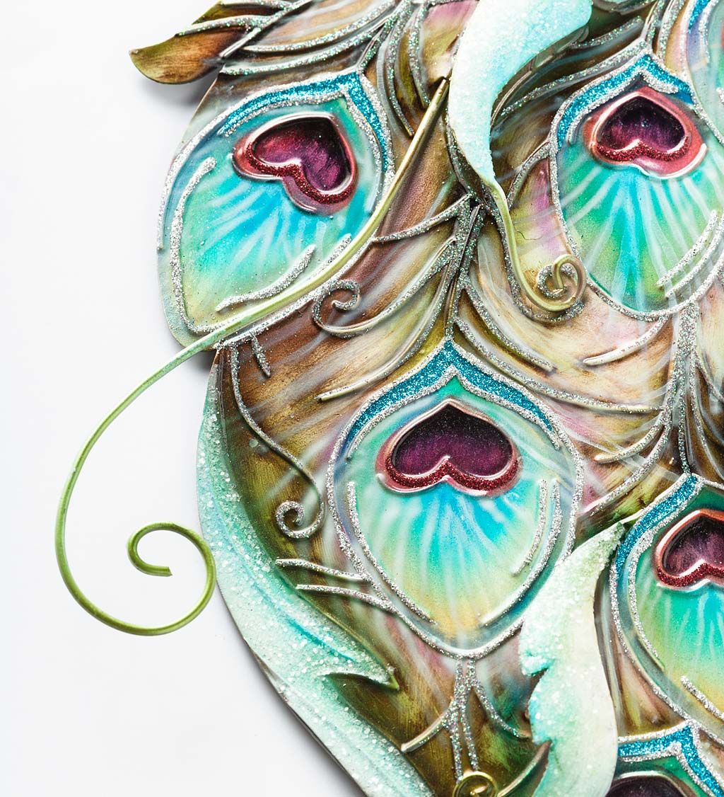 Colorful Handcrafted Metal And Capiz Peacock Wall Art | All Wall Art In 2017 Limber Metal Wall Art (View 6 of 20)