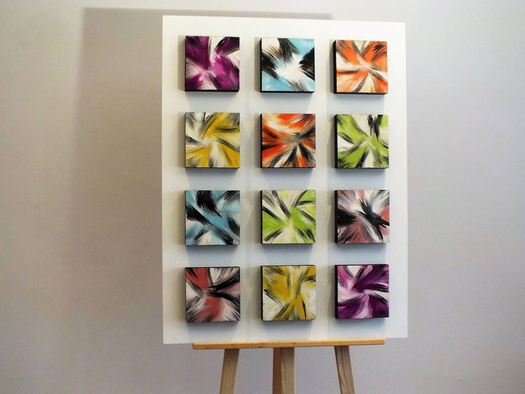 'colour Explosion' 3d Abstract Wood Block Artphilip Howson Within Best And Newest Wooden Blocks Metal Wall Art (View 16 of 20)