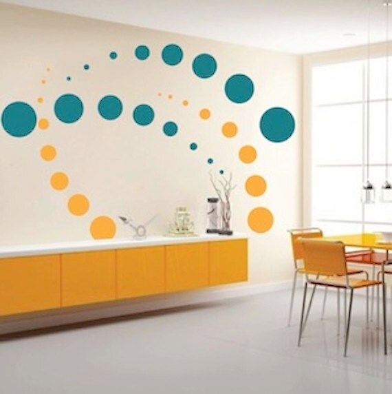 Contemporary Dots Wall Decals Modern Home Decals Unique Wall Intended For Newest Open Dotswall Art (View 10 of 20)