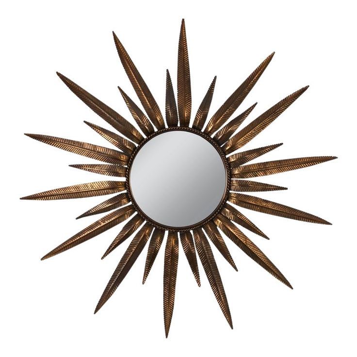 Copper Plated Sunburst Mirror | Sunburst Mirror, Copper Mirror, Mirror Inside 2017 Twisted Sunburst Metal Wall Art (View 7 of 20)