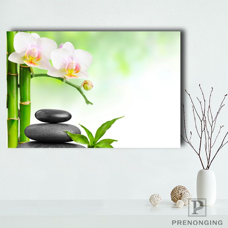 Custom Canvas Poster Zen Stone Posters Cloth Fabric Wall Art Pictures In Best And Newest Zen Life Wall Art (View 17 of 20)