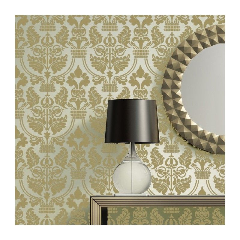 Damask Stencils Joelle Wall Pattern Stencil Instead Of Wallpaper Diy Pertaining To 2017 Damask Wall Art (View 10 of 20)
