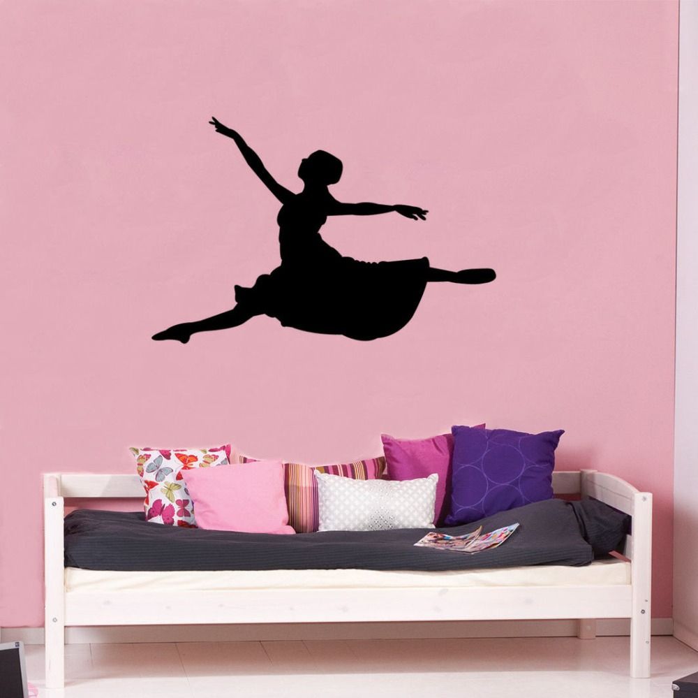Dance Silhouette Wall Decals Dancing Studio Wall Decors Decal Dancing With Regard To Most Recently Released Silhouette Wall Art (View 18 of 20)