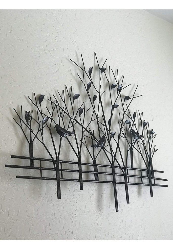 Decorshore Trees & Birds Metal Wall Art Sculpture, Contemporary Bronze With Most Current Legion Metal Wall Art (Gallery 19 of 20)