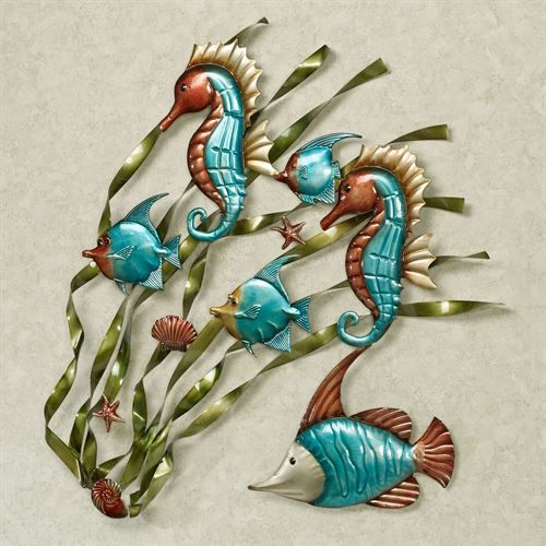 Deep Sea Fish And Seahorse Metal Wall Art For Most Popular Ocean Metal Wall Art (View 7 of 20)