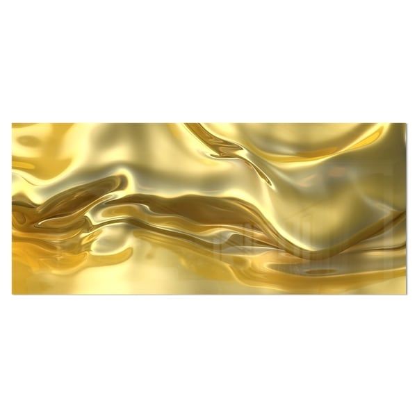 Designart 'golden Cloth Texture' Abstract Digital Art Metal Wall Art Within Newest Textured Metal Wall Art (View 20 of 20)