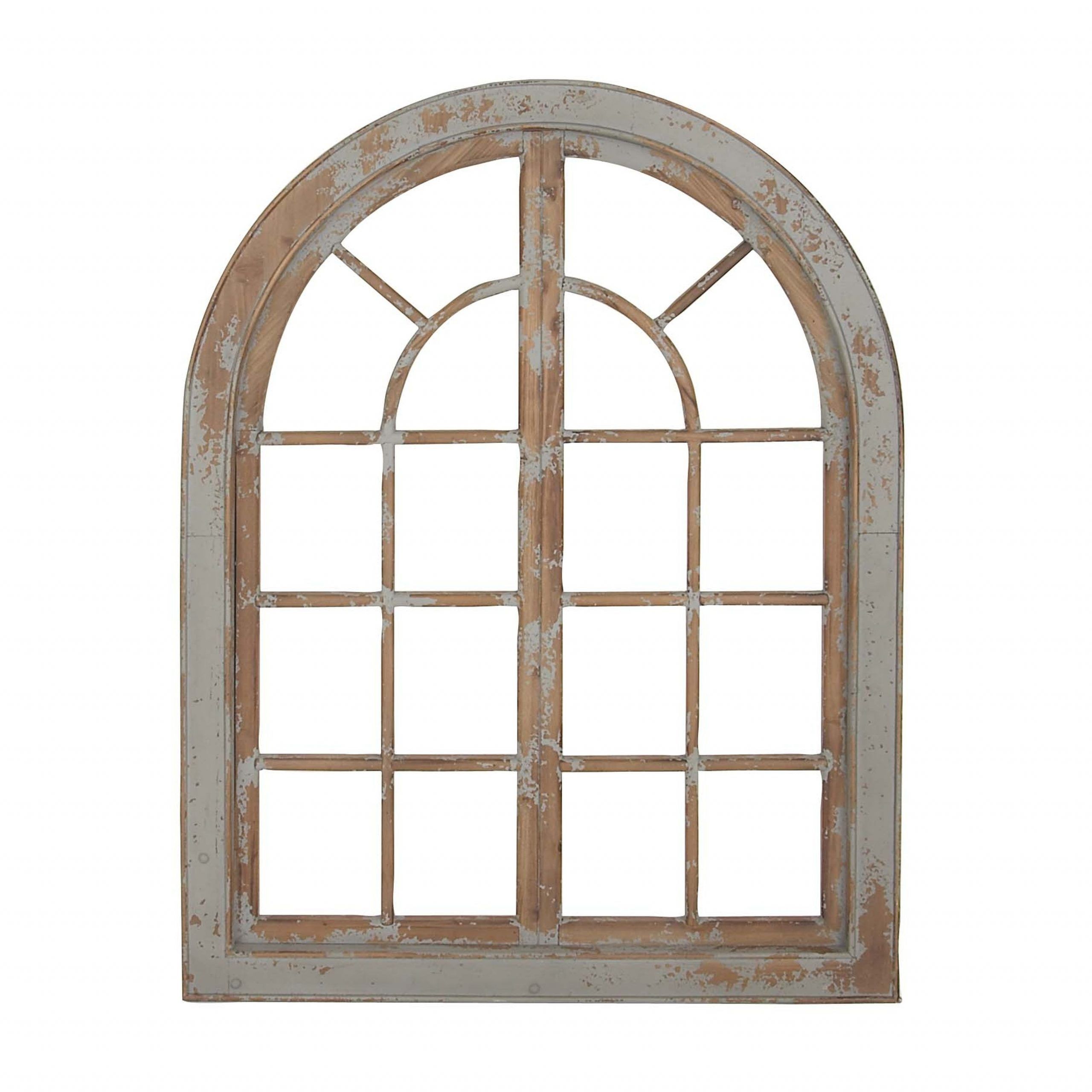 Distressed Rustic Southwest Arched Brown Wood Metal Wall Art Panel With Most Current Arched Metal Wall Art (View 13 of 20)