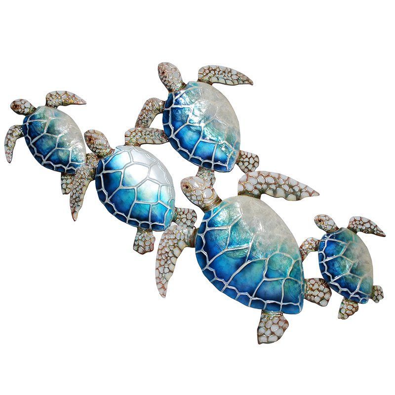 Eangee Home Design Sea Turtle Group Of Five Wall Décor | Wayfair Intended For Most Current Turtles Wall Art (View 10 of 20)