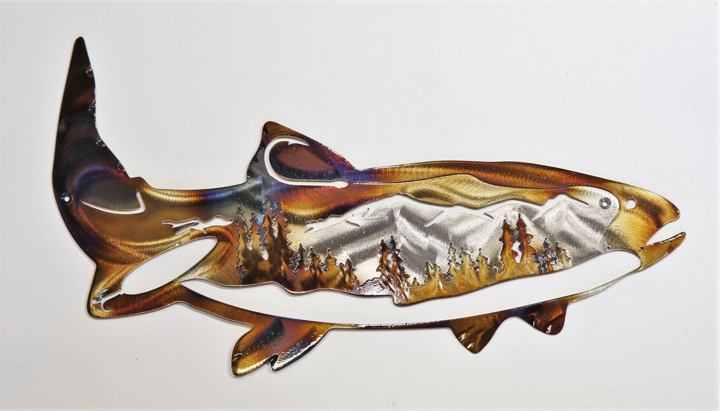 Fish Scene Metal Wall Art | Iron Mountain Studios Intended For 2017 Fish Wall Art (View 13 of 20)