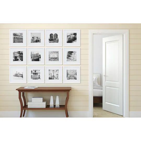Gallery Perfect™ 12 Piece Frame Kit, White In 2020 | Frame Wall Decor With Most Recently Released 12 Piece Wall Art (View 15 of 20)