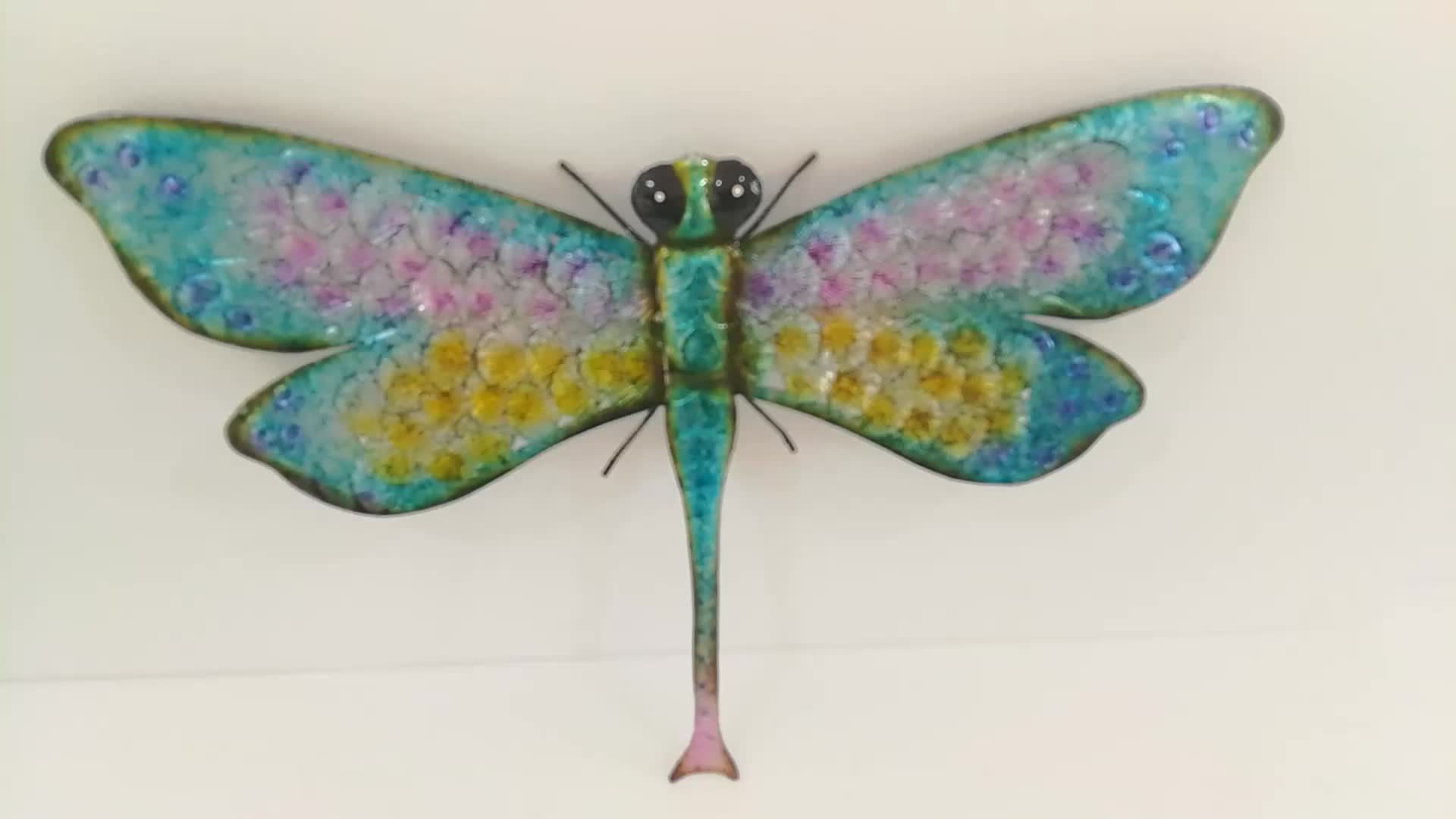 Garden Hanging Dragonfly Sculpture Wall Metal Art Decor – Buy Wall Regarding Most Popular Dragonflies Wall Art (View 5 of 20)