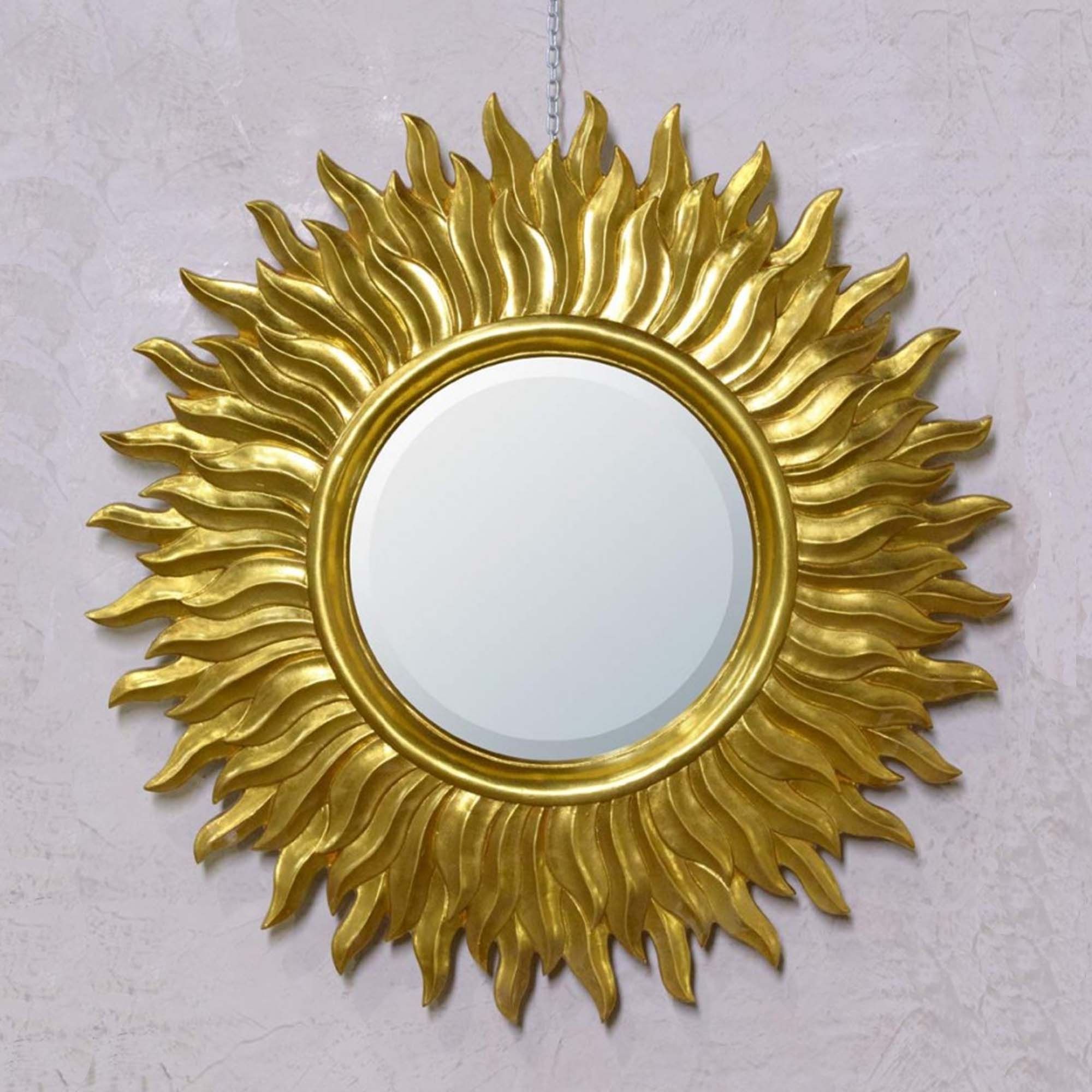 Gold Sunburst Decorative Wall Mirror | Mirror | Homesdirect365 For Most Up To Date Gold Metal Mirrored Wall Art (View 9 of 20)