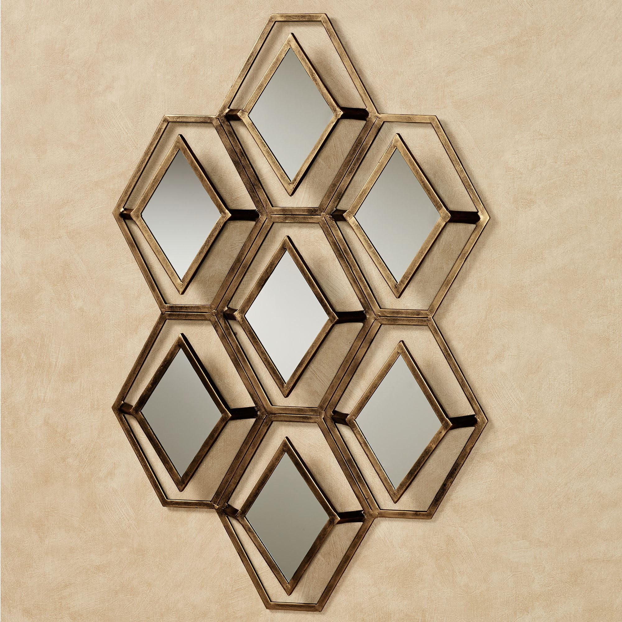 Granville Geometric Mirrored Metal Wall Art With Most Current Metal Mirror Wall Art (View 1 of 20)