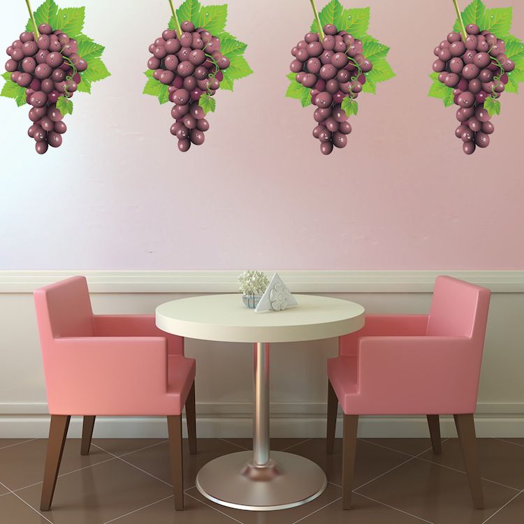 Grape Wall Mural Decal – Nursery Wall Decal Murals – Primedecals In Current Grapes Wall Art (View 16 of 20)
