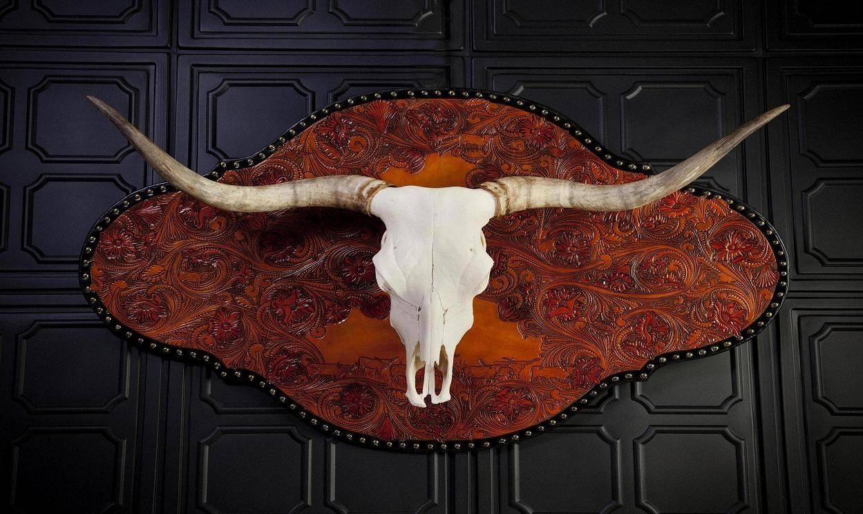 Hand Crafted Maxamillion – Longhorn Skull Wall Mountclair Kehrberg For Current Long Horn Wall Art (View 5 of 20)