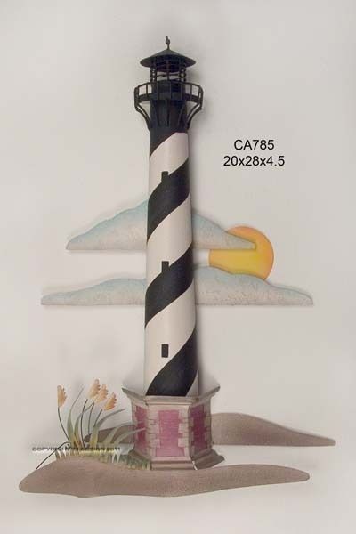 Hatteras Lighthouse Metal Wall Art Pertaining To Most Up To Date Lighthouse Wall Art (View 9 of 20)
