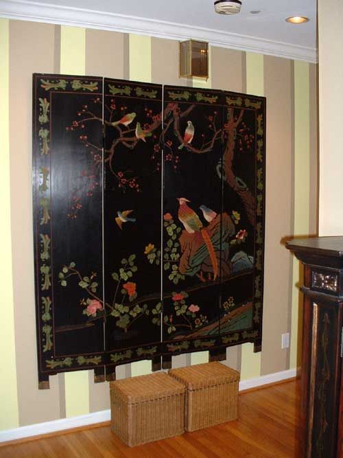 How To Hang A Folding Oriental Decorative Screen On The Wall – Reeder Regarding Most Popular Reeder Wall Art (View 6 of 20)