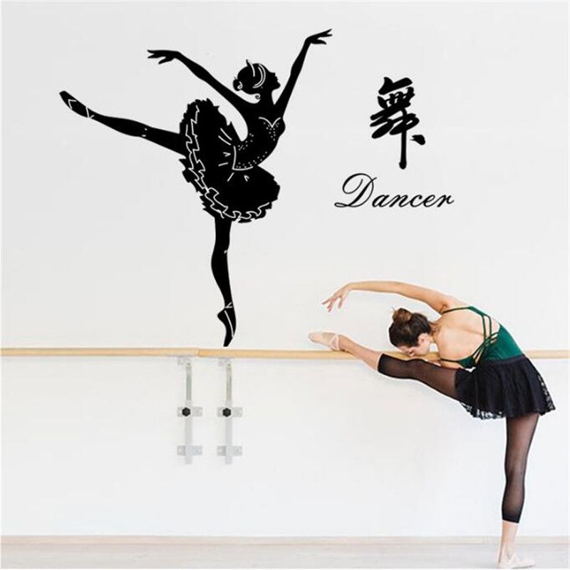 Idfiaf Ballerina Wall Sticker Ballet Dancer Wall Decal Ballerina Decor With Regard To Recent Dancers Wall Art (View 6 of 20)