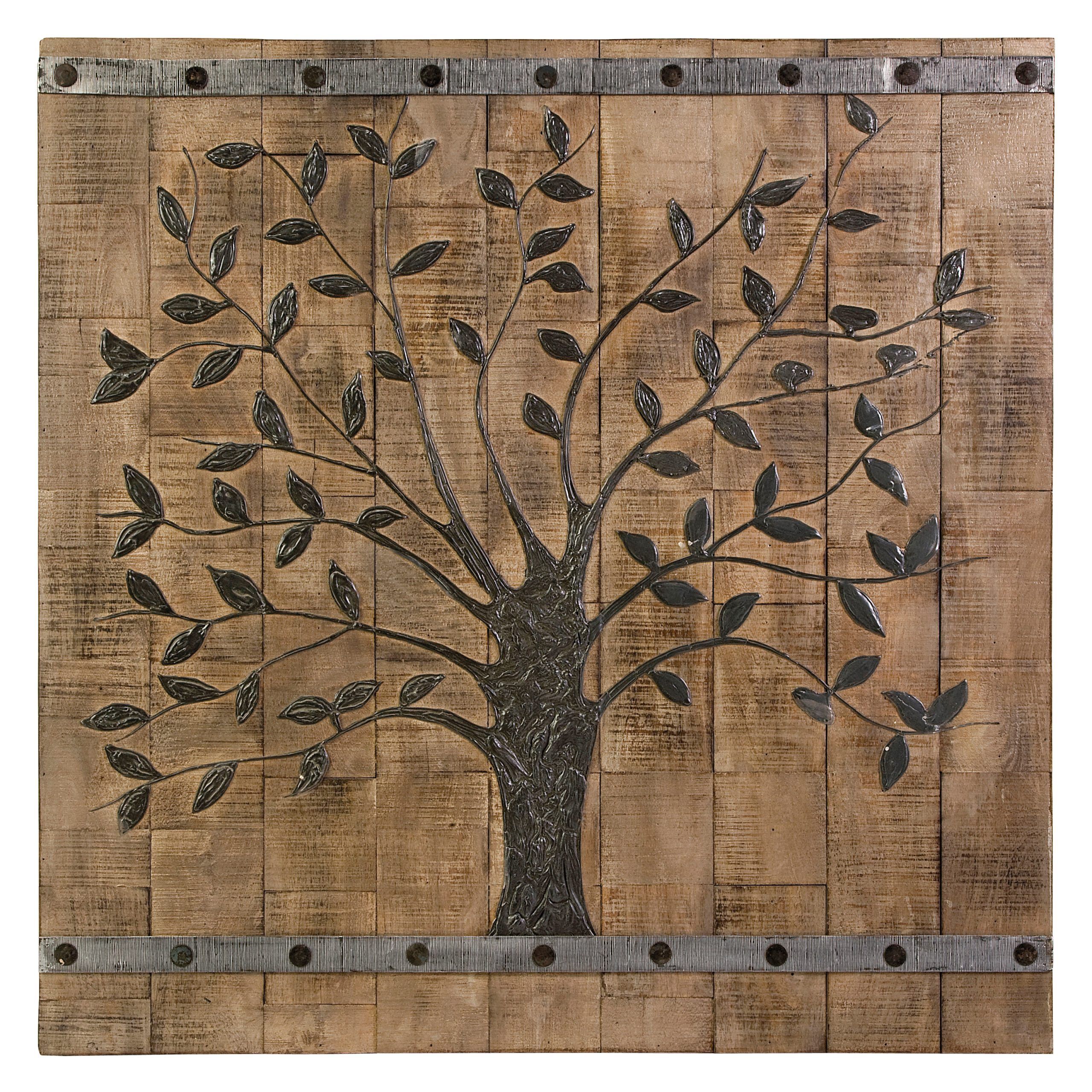 Imax Tree Of Life Wood Wall Panel – 36w X 36h In (View 7 of 20)