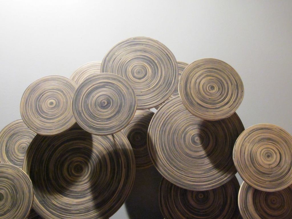 Indonesian Round Disc Wall Sculpture At 1stdibs Throughout Recent Round Gray Disc Metal Wall Art (View 6 of 20)
