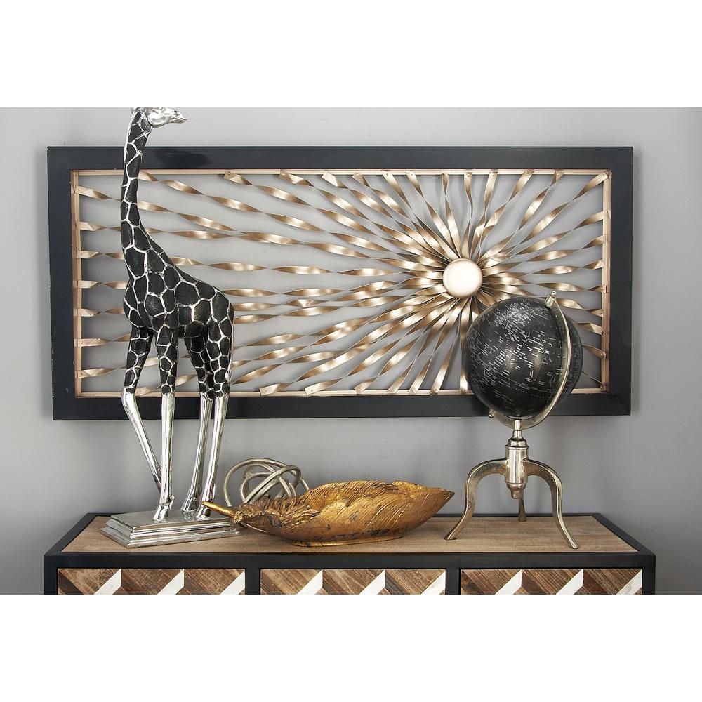 Iron Silver Finished Twisted Sunburst Wall Art Decor 56843 – The Home Depot With Regard To 2018 Brass Iron Wall Art (View 2 of 20)
