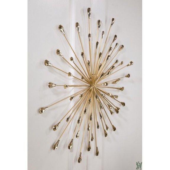 Jelena Gold Starburst Metal Wall Art Throughout Most Current Gold And White Metal Wall Art (View 12 of 20)