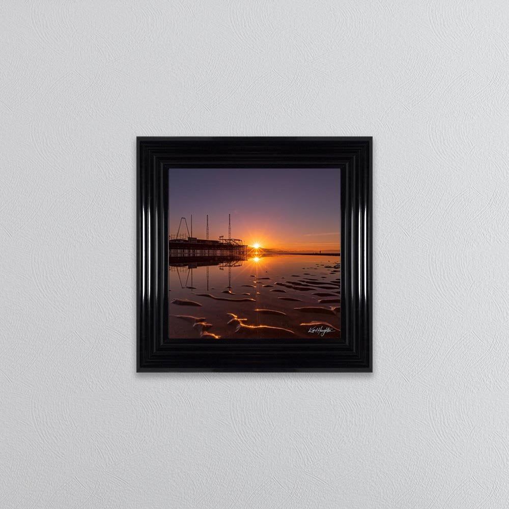 Karl Houghton Sunset Over Blackpool Pier Framed Wall Art | 1wall Inside Current Pier Wall Art (View 16 of 20)