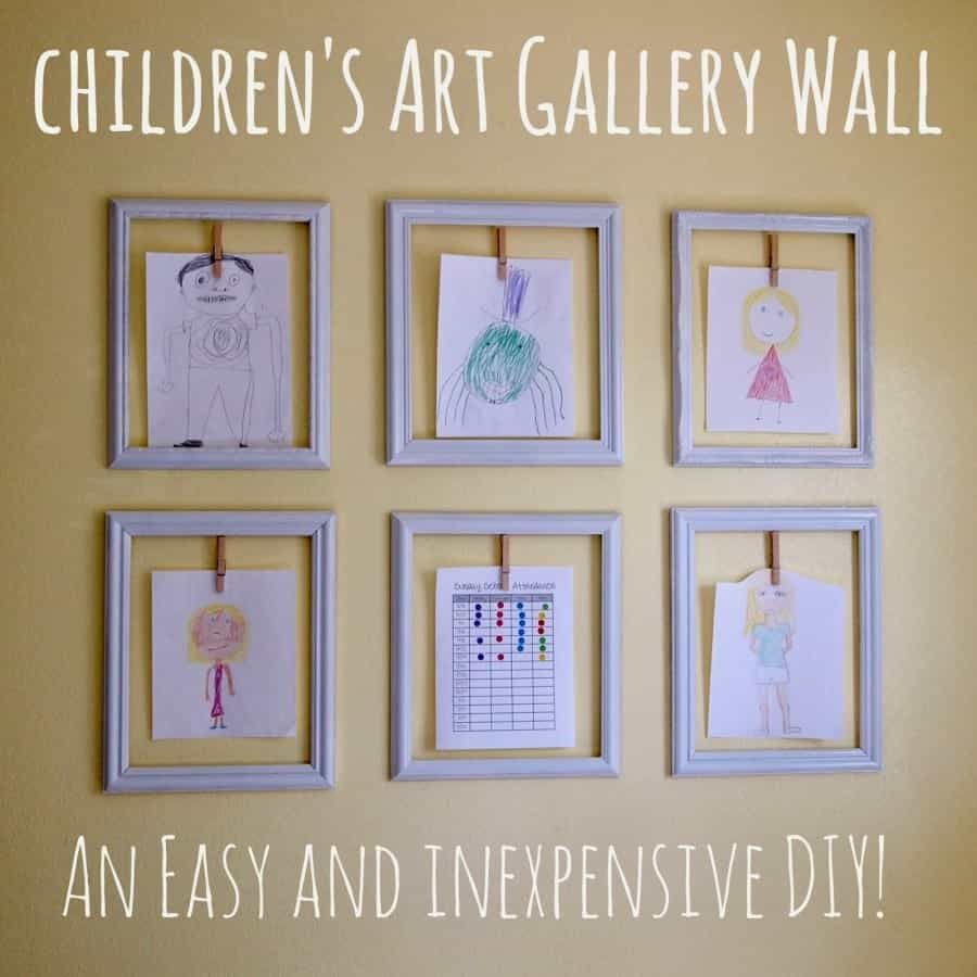 Kid's Art Display Ideas – A Girl And A Glue Gun For Current Array Wall Art (View 18 of 20)