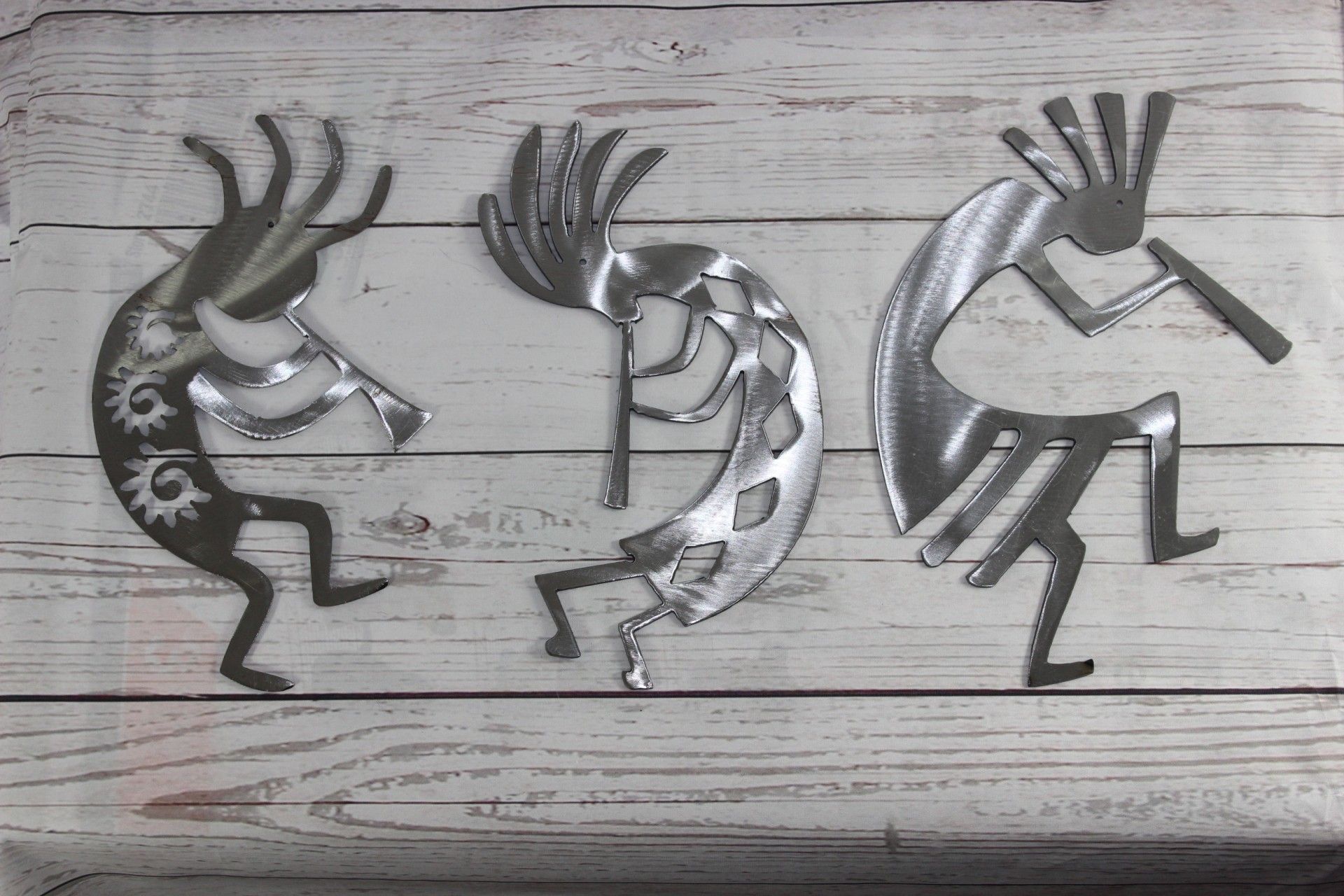 Kokopelli Spirit Of Music Metal Wall Art (3 Piece Set) With Most Recently Released 3 Piece Metal Wall Art Set (View 17 of 20)
