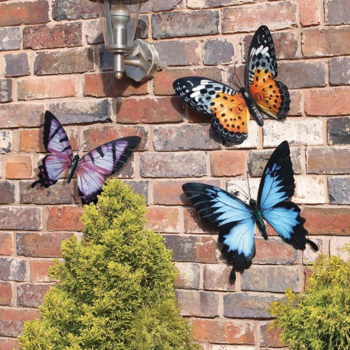 Large Metal Butterfly – Wall Decoration – Gardening Naturally | Metal Pertaining To Recent Disks Metal Wall Art (View 19 of 20)
