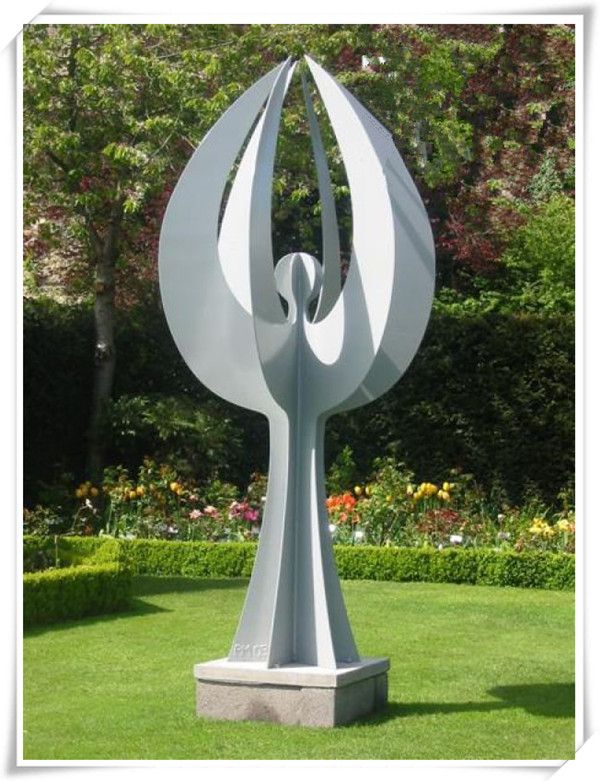 Large Modern Metal Angel Stainless Steel Garden Sculpture Within Most Current Stainless Steel Metal Wall Sculptures (View 6 of 20)