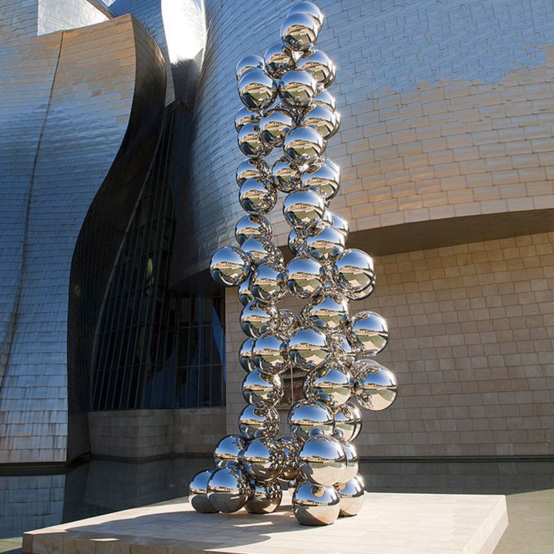 Large Modern Urban Stainless Steel Outdoor Sculpture With 2018 Stainless Steel Metal Wall Sculptures (View 9 of 20)