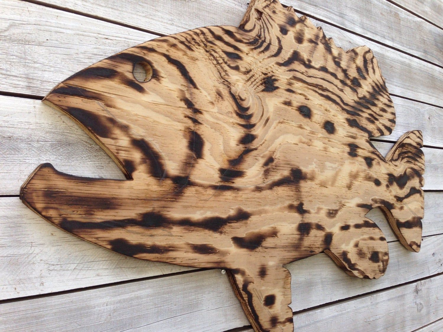 Large Outdoor Wall Art Fish Decor, Coastal Fish Sign, Goliath Grouper Pertaining To Most Recent Fish Wall Art (View 10 of 20)