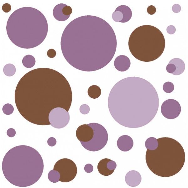 Lavender Dots Wall Art Stickers – Peel And Stick Purple Just Dots Decals Inside Current Open Dotswall Art (View 13 of 20)