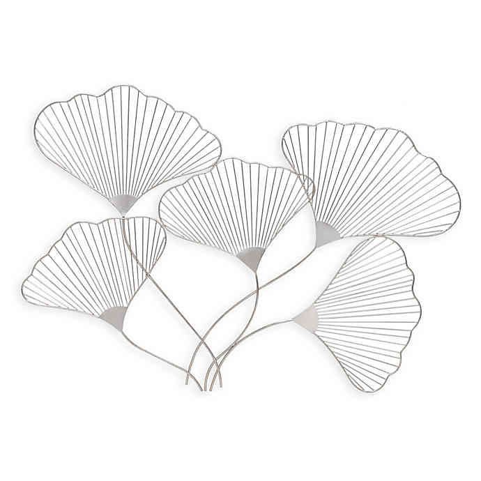 Lilly Flower Metal Wall Art In Satin Nickel | Bed Bath & Beyond Pertaining To Most Recent Nickel Metal Wall Art (View 18 of 20)