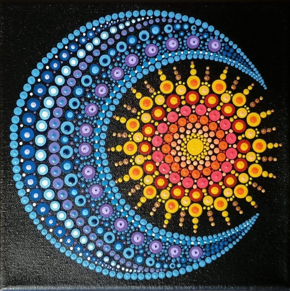 Mandala Art / Gold Mandala / Wall Art / Flower Mandala / Meditation Intended For Most Up To Date Open Dotswall Art (View 11 of 20)
