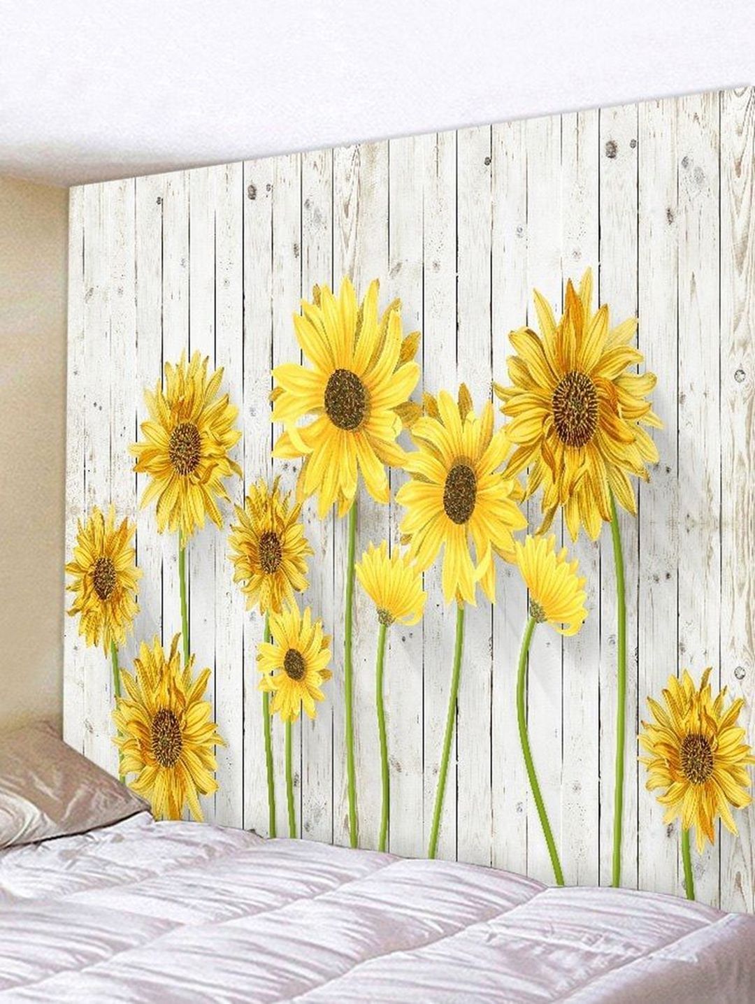 Marvelous Lovely 9 Diy Sunflower Bedroom Decoration Ideas Https Inside 2017 Sunflower Metal Framed Wall Art (View 9 of 20)