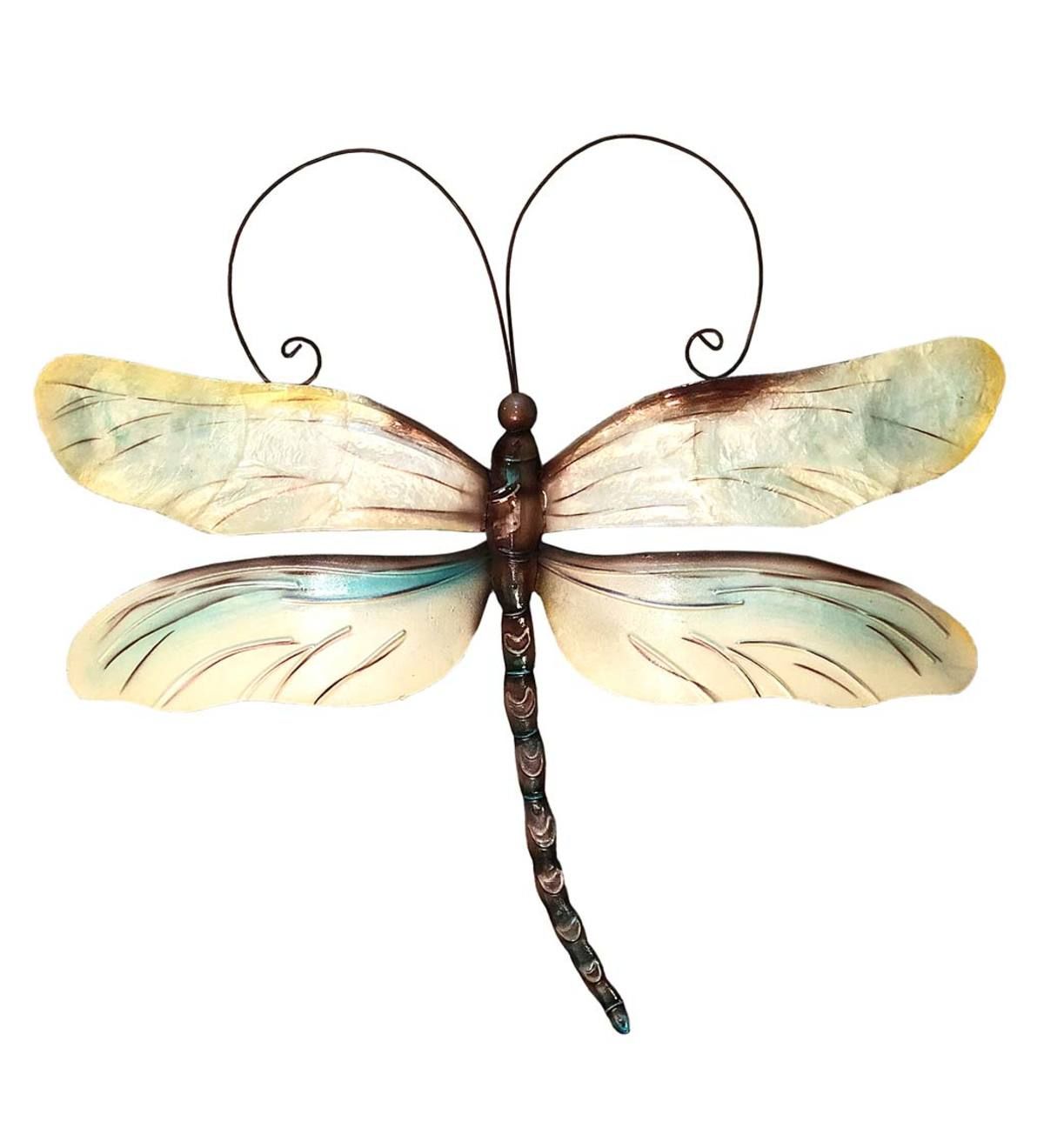 Metal And Capiz Dragonfly Wall Art | All Wall Art | Wall Décor | For Intended For Most Up To Date Dragonflies Wall Art (View 9 of 20)